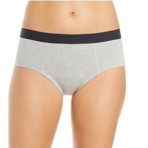 NWT Thinx Med Organic Cotton Brief - Gray